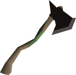 Black felling axe
