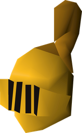 Gilded full helm