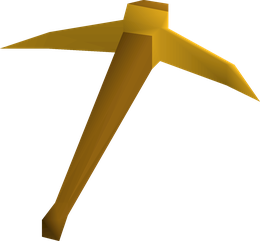 Gilded pickaxe