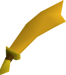 Gilded scimitar